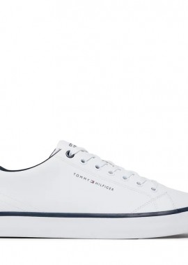 Ανδρικά Δερμάτινα Sneakers Tommy Hilfiger FM0FM05041 YBS Λευκά