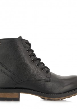 JK London - Ανδρικά Δερμάτινα Μποτάκια JK London 9822 R526X8222002 Μαύρα