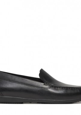 Ανδρικά Δερμάτινα Ανατομικά Μοκασίνια Geox U450WB 00043 C9999 Μαύρα