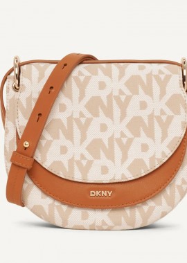 DKNY - Γυναικεία Τσάντα Χιαστί DKNY Gramersy Cross Body R41EFY38 F8B Μπεζ-Ταμπά