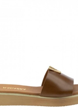 Γυναικείες Ανατομικές Παντόφλες Ragazza 01085 Tampa leather