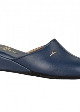 Παντόφλες γυναικείες | Δερμάτινες | Υφαντίδης | 110407 | Μπλε