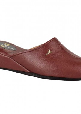 Παντόφλες γυναικείες | Δερμάτινες | Υφαντίδης | 110407 | Μπορντό