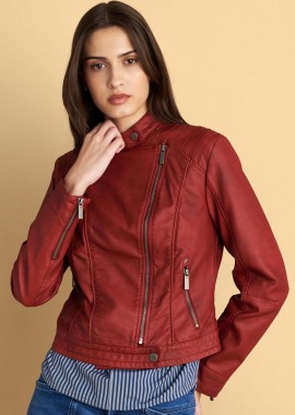 - Μπουφάν δερματίνη biker - 5206179071093