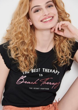 FUNKY BUDDHA - Organic cotton t-shirt με τύπωμα