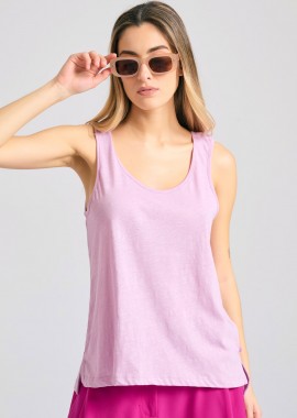 FUNKY BUDDHA - Γυναικείο μονόχρωμο tank top - The essentials