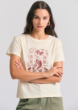 FUNKY BUDDHA - Γυναικείο t-shirt με exotic τύπωμα