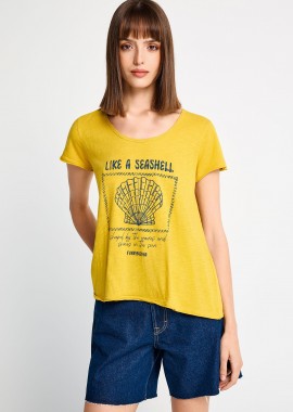 FUNKY BUDDHA - Γυναικείο T-shirt με τύπωμα