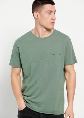 FUNKY BUDDHA - Loose fit t-shirt με raw edges