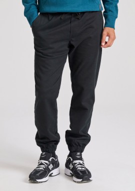 FUNKY BUDDHA - Chino jogger παντελόνι σε micro ζακάρ ύφανση