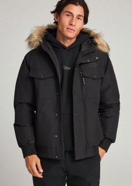 FUNKY BUDDHA - Ανδρικό bomber με αποσπώμενη κουκούλα