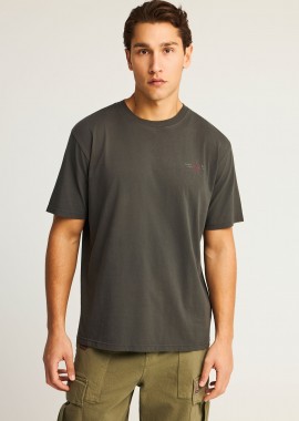 FUNKY BUDDHA - T-shirt με text τύπωμα στην πλάτη