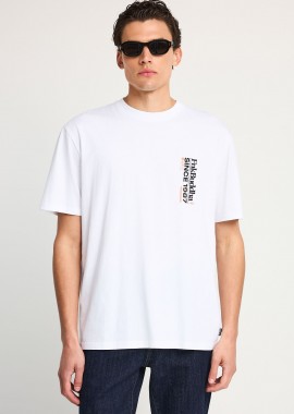 FUNKY BUDDHA - Ανδρικό relaxed t-shirt με τύπωμα