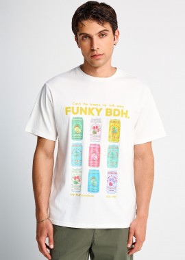 FUNKY BUDDHA - Ανδρικό βαμβακερό t-shirt με τύπωμα