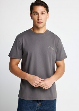 GARAGE 55 - Ανδρικό t-shirt Garage 55 με τύπωμα στην πλάτη
