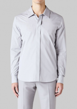 ALEXANDER MCQUEEN - ALEXANDER MCQUEEN Ανδρικό Γκρι Classic Siel/Grey Shirt