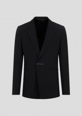 GIVENCHY - GIVENCHY Ανδρικό Μαύρο Black Virgin Wool Jacket