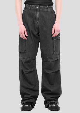 COPERNI - COPERNI Ανδρικό Μαύρο Wide Leg Cargo Pants