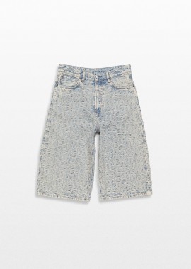 ACNE STUDIOS - ACNE STUDIOS Ανδρικό Μπλε Monogram Denim Shorts