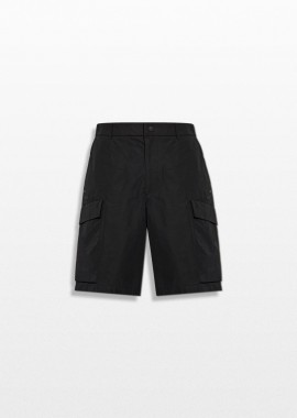 MONCLER - MONCLER Ανδρικό Μαύρο Black Cargo Shorts