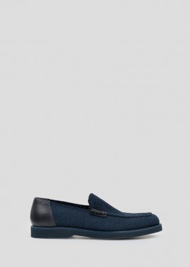DOUCAL'S - DOUCAL'S Ανδρικό Μπλε Men's Loafers In Blue