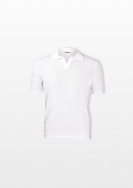 GRAN SASSO - GRAN SASSO Ανδρικό Λευκό Jersey Poloshirt