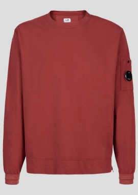 C.P. COMPANY - C.P. COMPANY Ανδρικό Κόκκινο Side Zip Sweatshirt