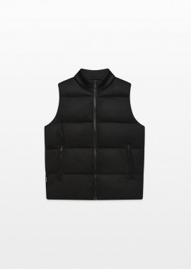 UNITY - UNITY Ανδρικό Μαύρο Knit Sleeveless Down Jacket