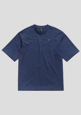 G-STAR - G-STAR Ανδρικό Μπλε Oversized T-Shirt Boxy Base 2.0 In Blue