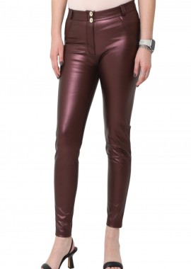 Freddy - Παντελόνι Δερμάτινο Freddy Wr.Up® Metallic Regular Rise - Super Skinny WRUP2RS925-E70 Γυναικείο