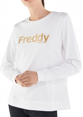 Freddy - Μπλούζα Μακρυμάνικη Freddy Glossy Logo S2WTRS2-WO Γυναικείο