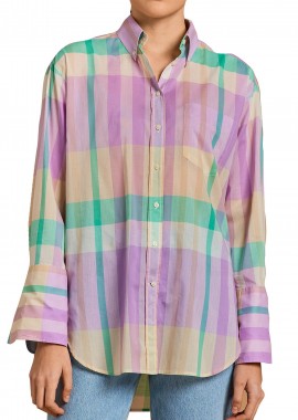 Gant - Πουκάμισο Μακρυμάνικο Gant Wide Cuff Madras 3GW4311236-519 Γυναικείο