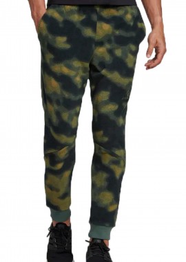 Adidas - Παντελόνι Adidas Polar Fleece Nature Print HS3256-Orbit Green-Green Oxide Ανδρικό