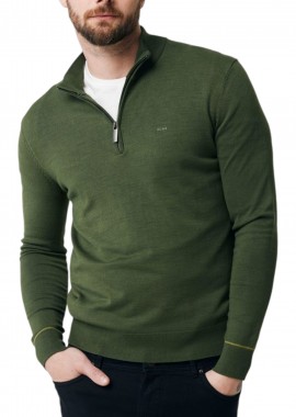Mexx - Πουλόβερ Mexx James Half Zip AO0903036M-Warm Green Ανδρικό