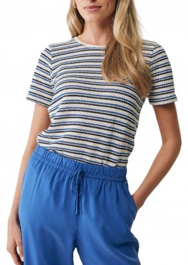 Mexx - Μπλούζα Κοντομάνικη Mexx Structured knitted tee MF006608941W-Off White Γυναικείο