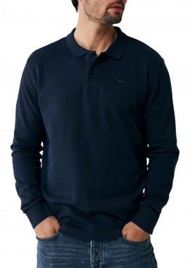 Mexx - Μπλούζα Μακρυμάνικη Mexx Heavyweight Polo LS MF007101743M-NAVY Ανδρικό