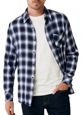 Mexx - Πουκάμισο Μακρυμάνικο Mexx With Pocket MF007202343M-DARK BLUE Ανδρικό