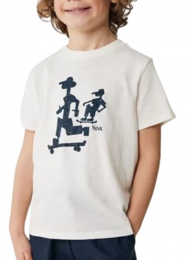 Mexx - Μπλούζα Κοντομάνικη Mexx With Artwork MF007803841B-Off White Αγόρι