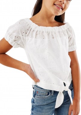 Mexx - Top Mexx Broidery TU0418023G-Off white Κορίτσι