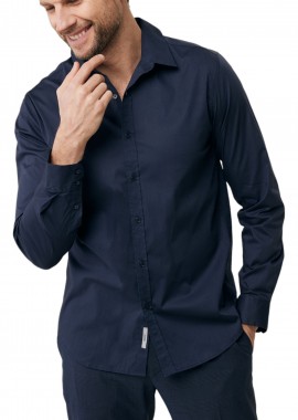 Mexx - Πουκάμισο Μακρυμάνικο Mexx BOB Basic TU1501033M-Navy Ανδρικό