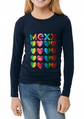 Mexx - Μπλούζα Μακρυμάνικη Mexx Logo Carrier In Glitter ZN2105026G-Navy Κορίτσι