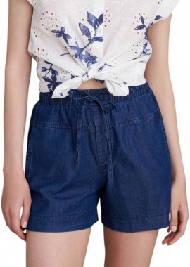 Attrattivo - Σορτς Attrattivo Denim Εφέ 91253675-BLUE Γυναικείο
