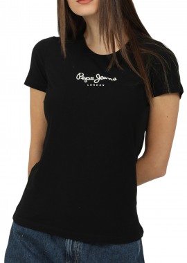Pepe Jeans - Μπλούζα Κοντομάνικη Pepe Jeans New Virginia PL505202-999-BLACK Γυναικείο