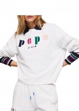 Pepe Jeans - Μπλούζα Μακρυμάνικη Pepe Jeans Peg PL581238-800-WHITE Γυναικείο