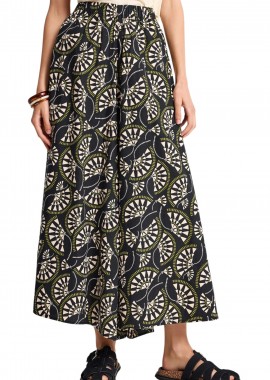 Funky Buddha - Παντελόνι Υφασμάτινο Funky Buddha Wide Leg FBL013-105-02-BLACK Γυναικείο