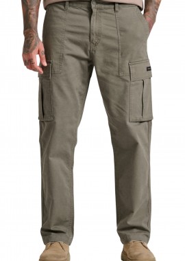 Funky Buddha - Παντελόνι Υφασμάτινο Funky Buddha Loose Fit Cargo FBM010-033-02-CEMENT Ανδρικό