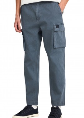 Funky Buddha - Παντελόνι Υφασμάτινο Funky Buddha Cargo FBM013-032-02-DUSTY BLUE Ανδρικό