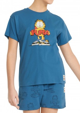 Puma - Μπλούζα Κοντομάνικη Puma x Garfield Graphic Tee 533429-48 Unisex Παιδικό