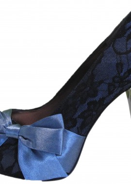 Paris Hilton - Γόβα Paris Hilton Με Φιόγκο Στο Πλάι DESTINY NAVY BLACK-navy-black Γυναικείο