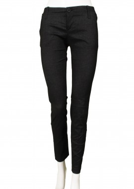 Gang - Παντελόνι Υφασμάτινο Gang Ριγέ 160973-681-BLACK Γυναικείο